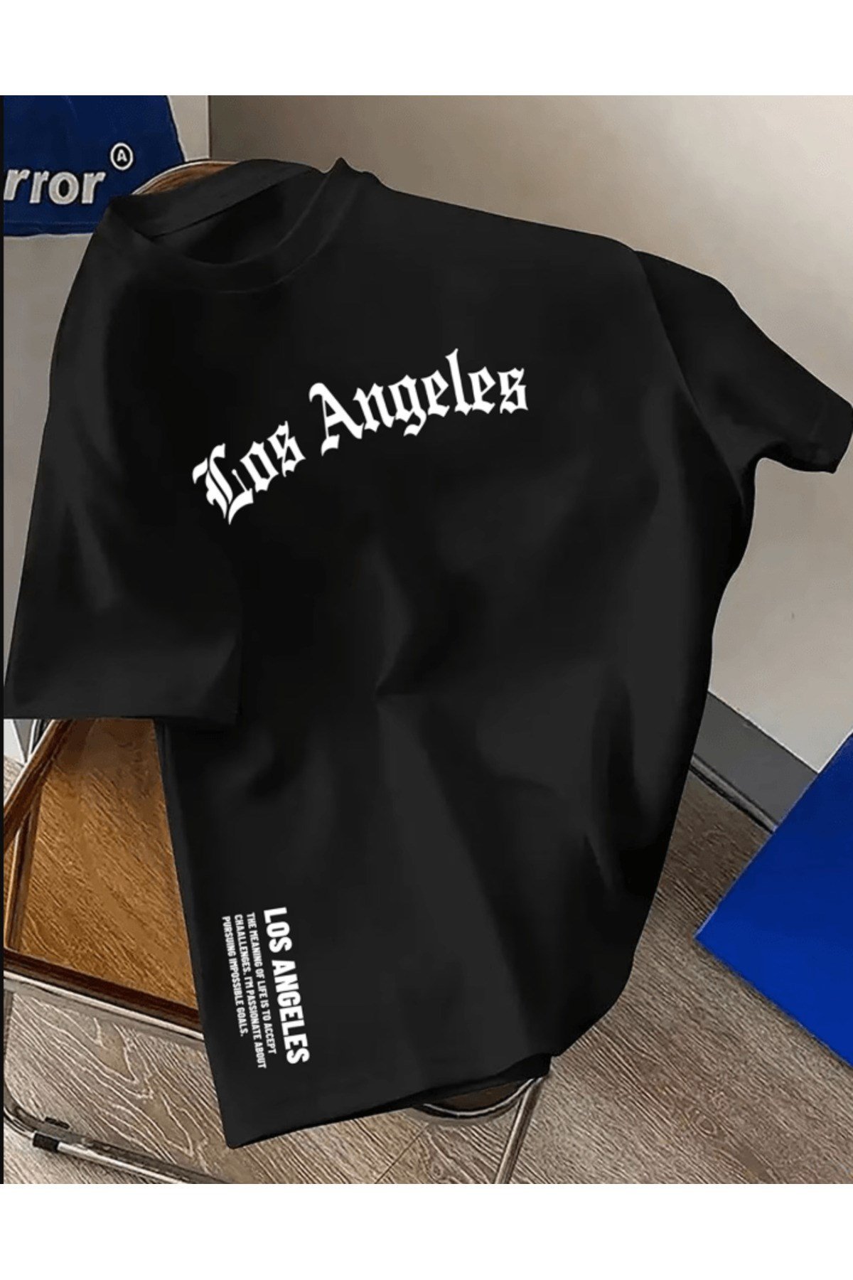 Los Angles Baskılı Premium Oversize T-shirt