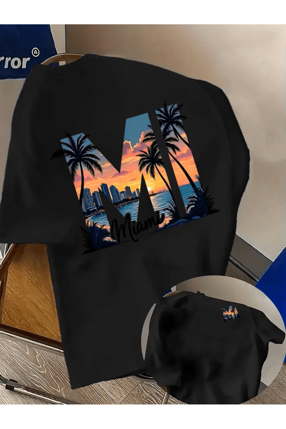 Miami Çift Taraf Baskılı Premium Oversize T-shirt