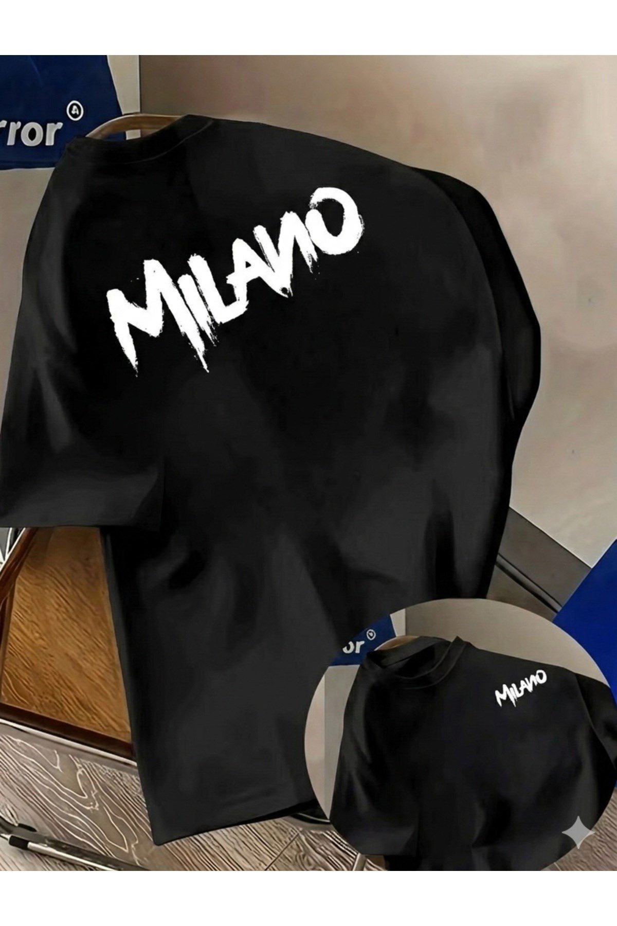 Milano Çift Taraf Baskılı Premium Oversize T-shirt