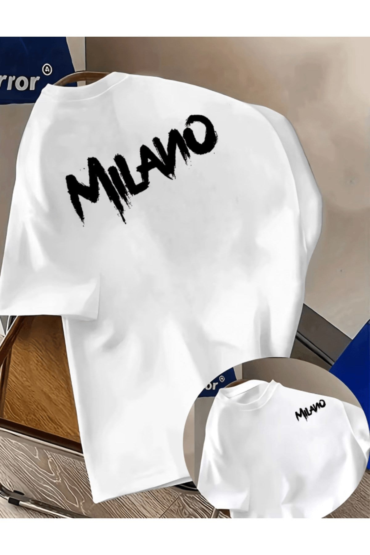 Milano Çift Taraf Baskılı Premium Oversize T-shirt