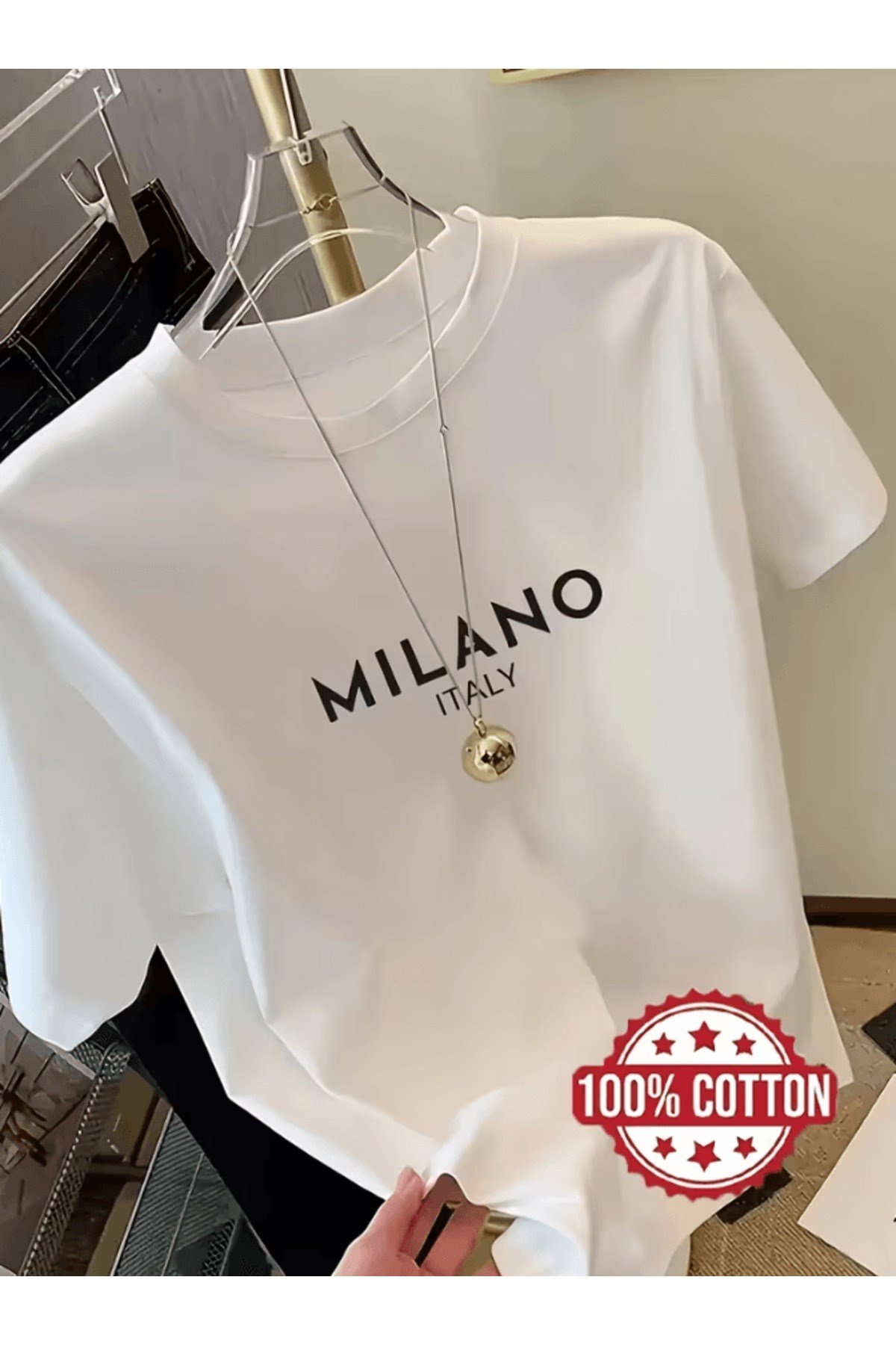 Milano Italy Özel Tasarım Baskılı Premium Oversize T-shirt