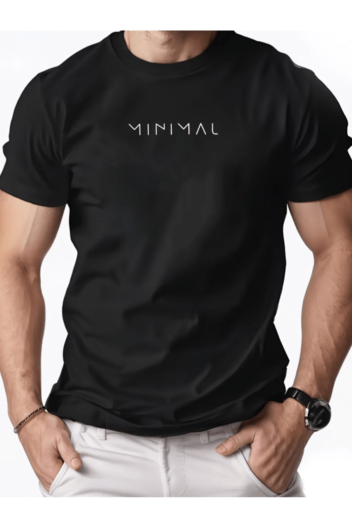 Minimal Baskılı Premium Oversize T-shirt