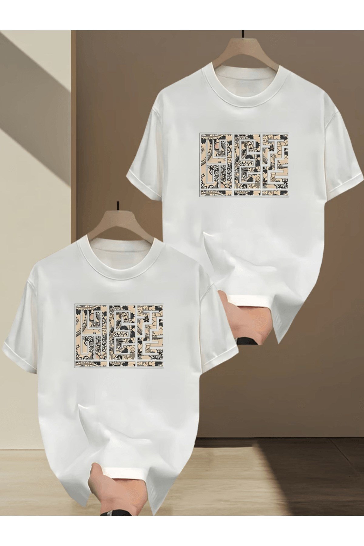 Motif Tasarım Baskılı Premium Oversize T-shirt