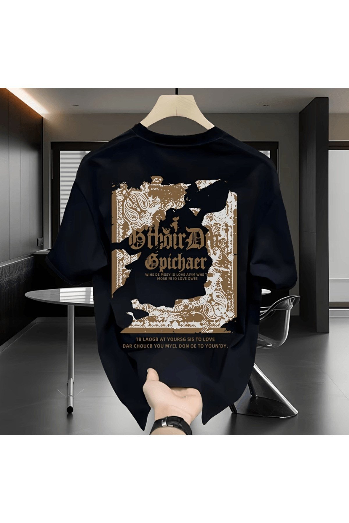Özel Sırt Baskılı Premium Oversize T-shirt