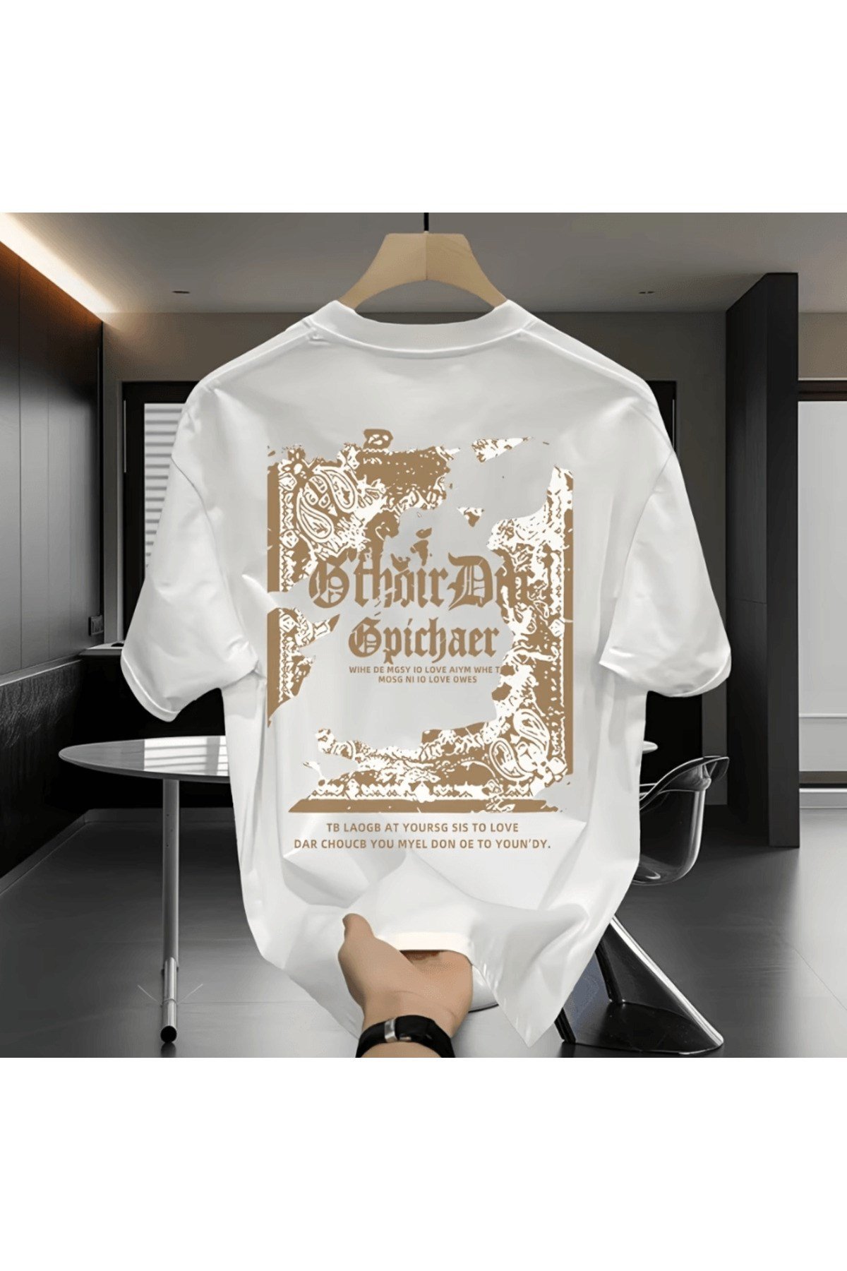 Özel Sırt Baskılı Premium Oversize T-shirt