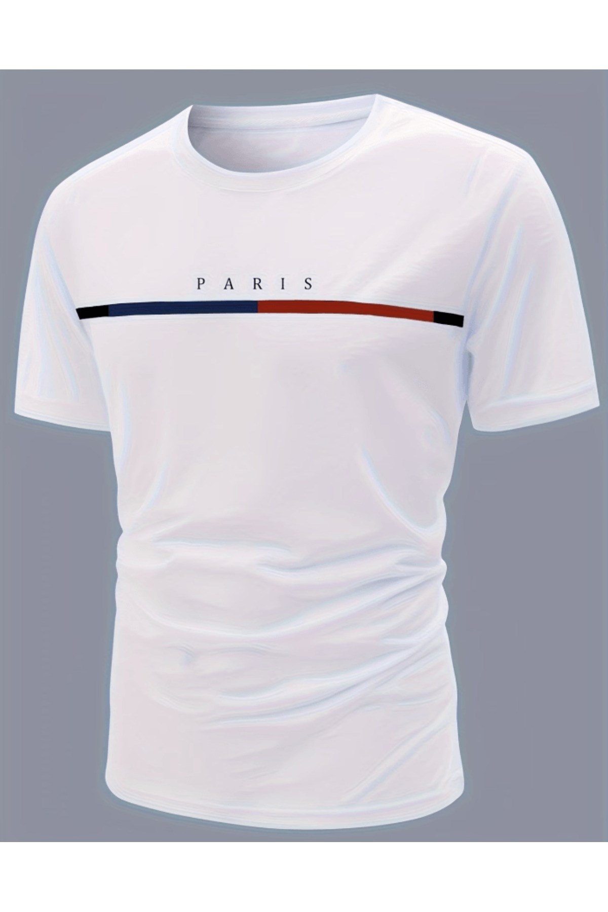 Paris Yatay Baskılı Premium Oversize T-shirt