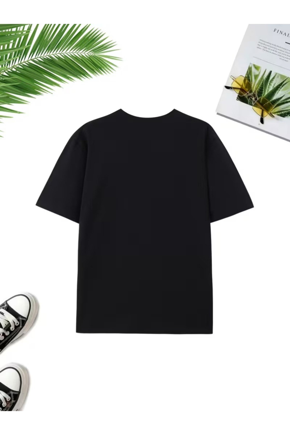 Sevimli Gülen Yüz Baskılı Eşleşen Çift Sevgili Kombini Basic Regular T-shirt 2'Li %100 Pamuk
