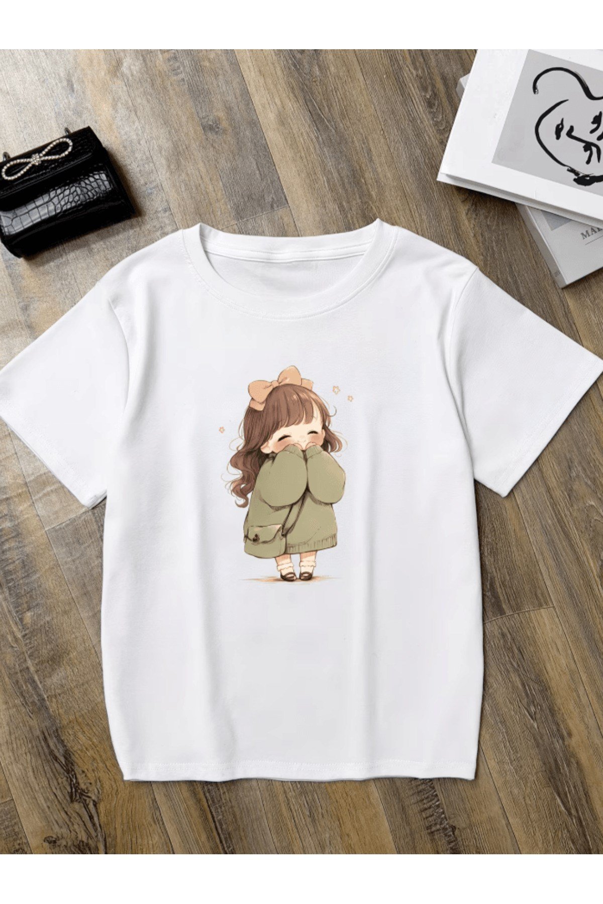 Sevimli Karakter Baskılı Premium Oversize T-shirt