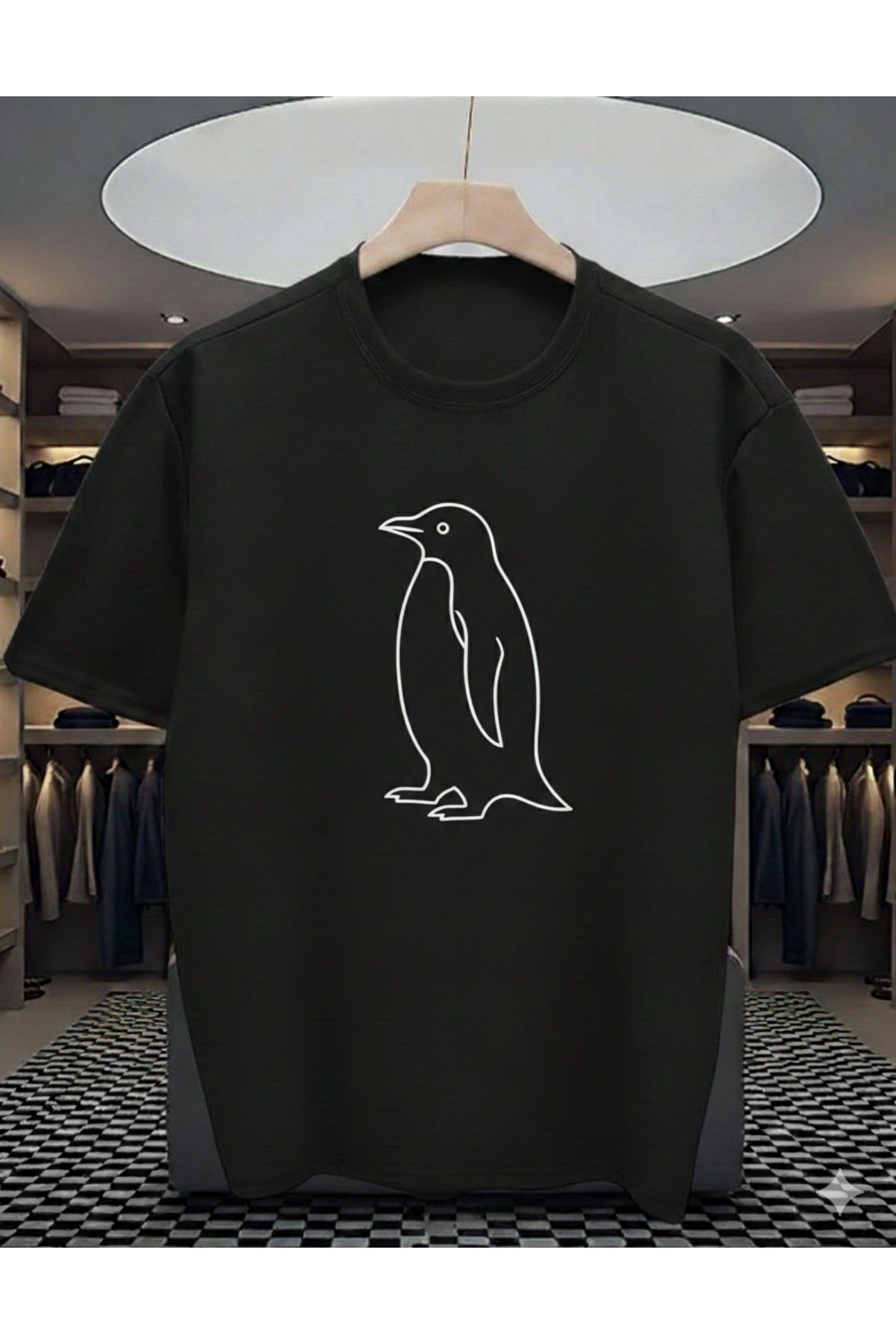 {sevimli penguen} Baskılı Premium Oversize T-shirt