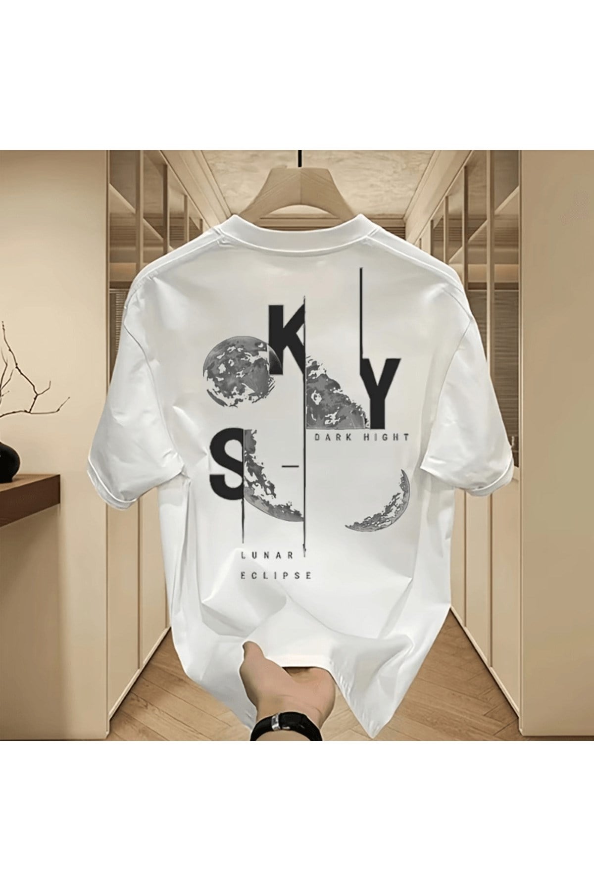 SKY Tasarım Baskılı Premium Oversize T-shirt
