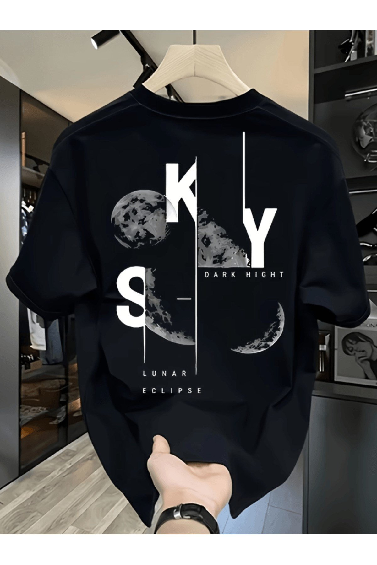 SKY Tasarım Baskılı Premium Oversize T-shirt