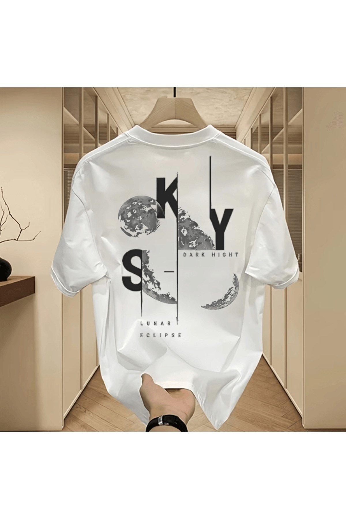 SKY Tasarım Baskılı Premium Oversize T-shirt