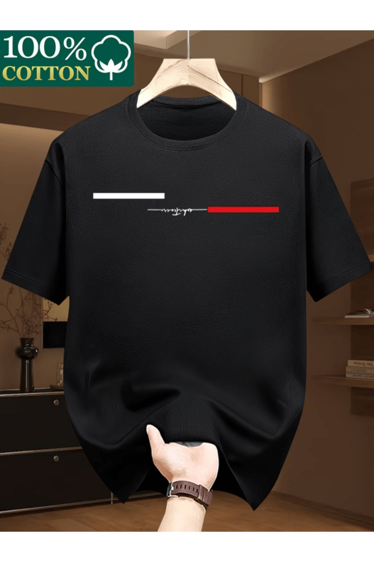 Ters Whatever Baskılı Premium Oversize T-shirt
