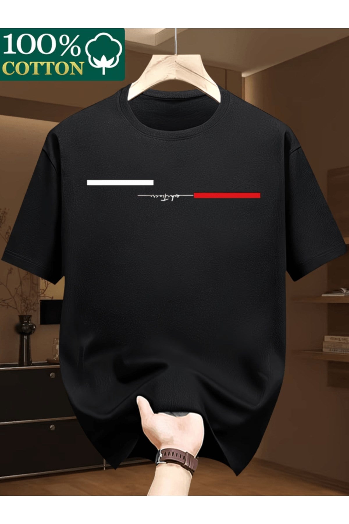 Ters Whatever Baskılı Premium Oversize T-shirt