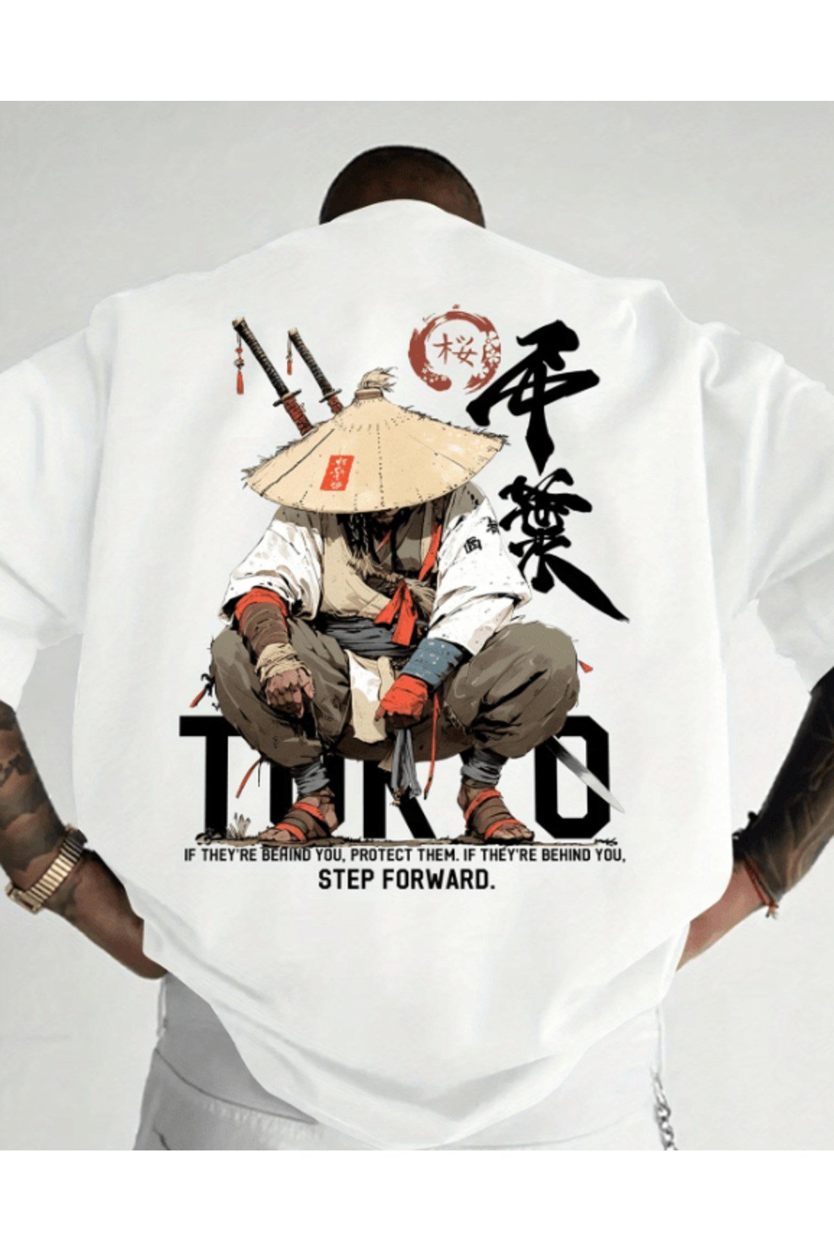 Tokyo Karakter Baskılı Premium Oversize T-shirt