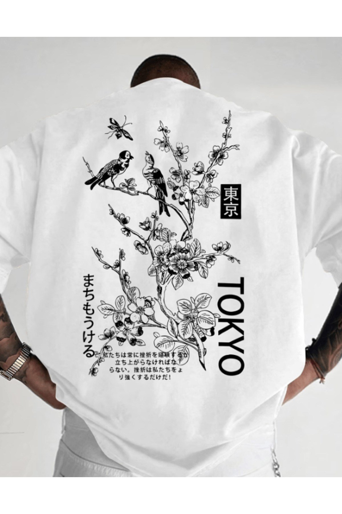 Tokyo Sırt Baskılı Premium Oversize T-shirt