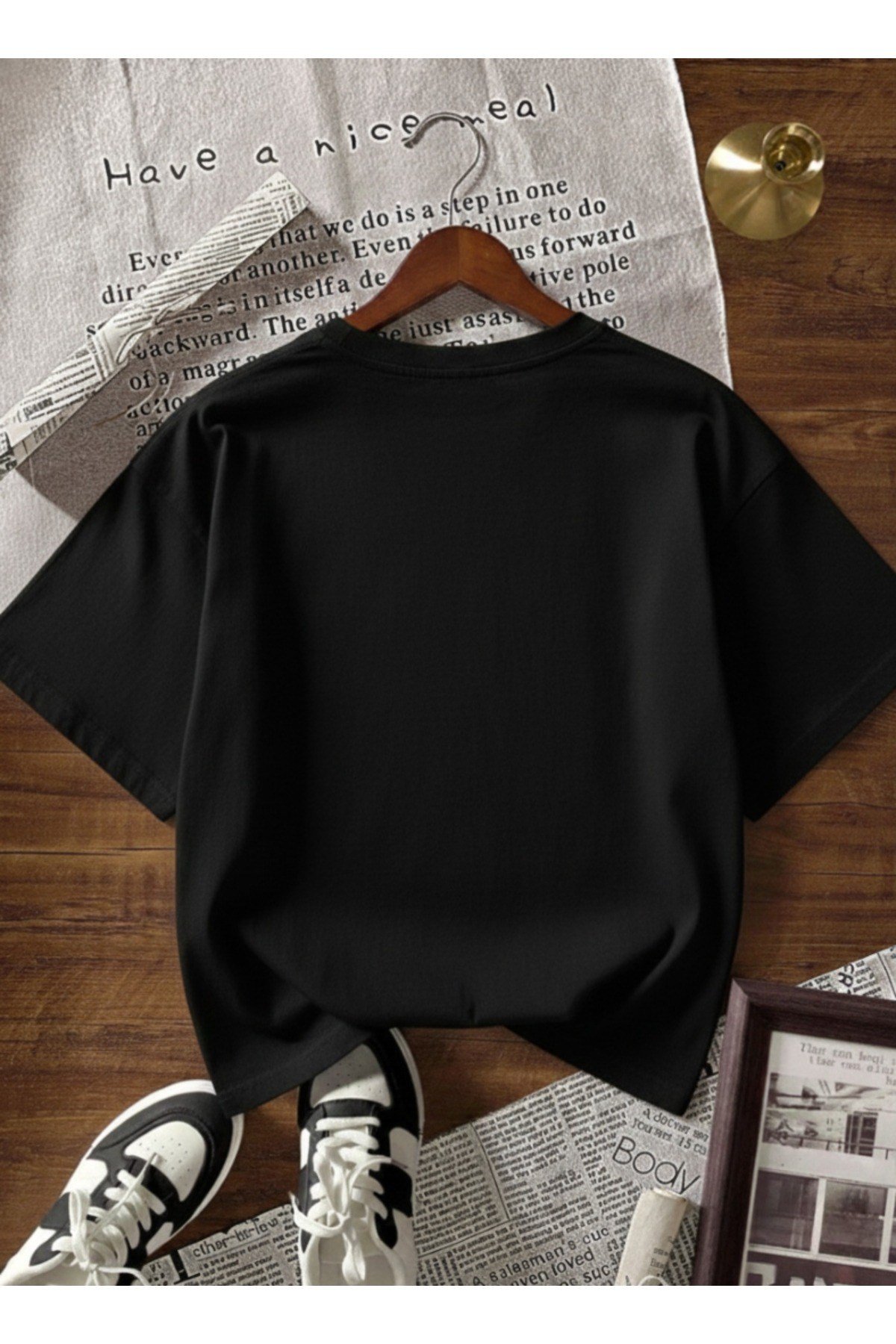 Unisex Bay/ Düz Renk Basic Bisiklet Yaka Regular T-shirt