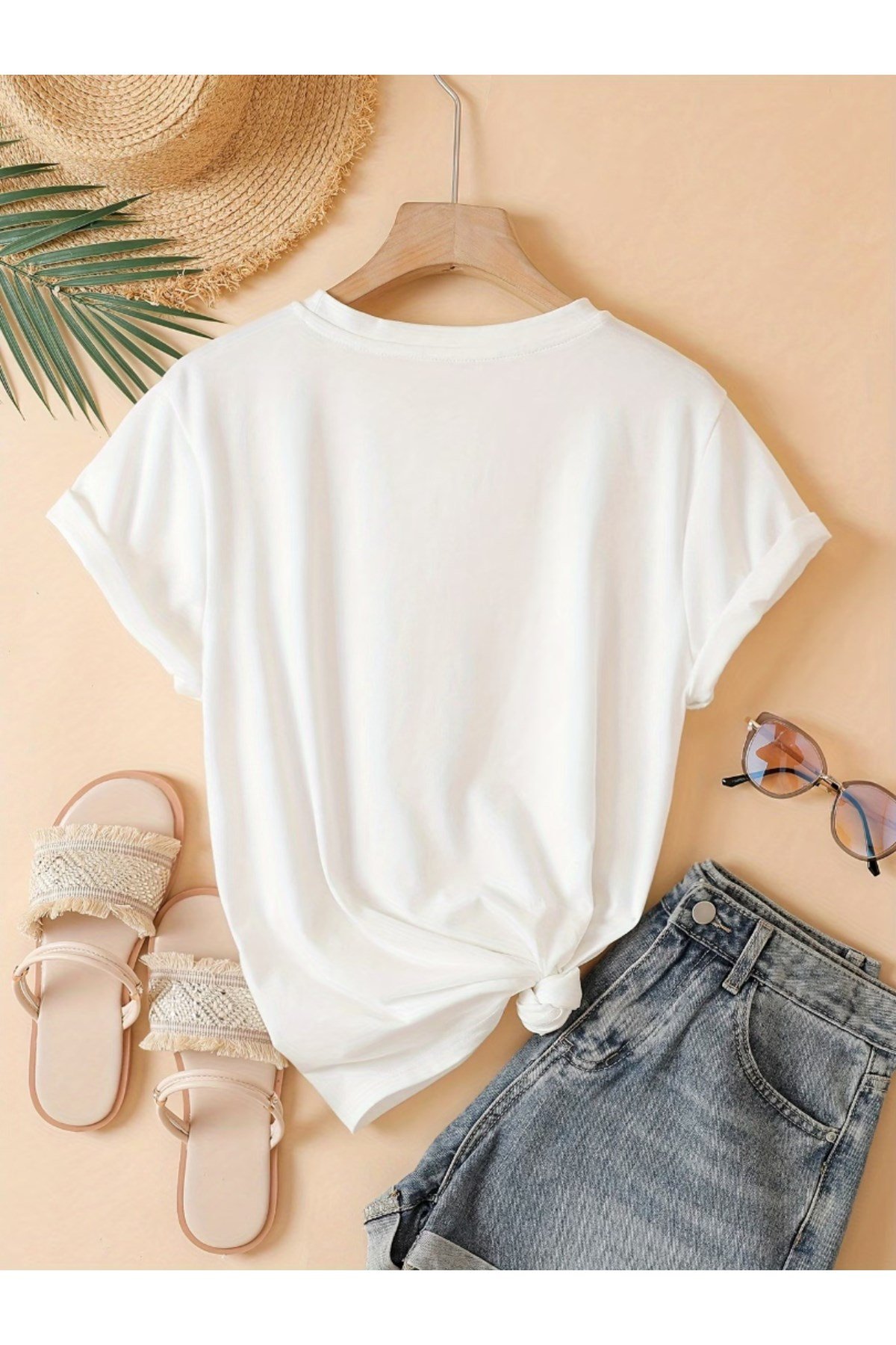 Unisex Beautiful Baskı Basic Regular T-shirt