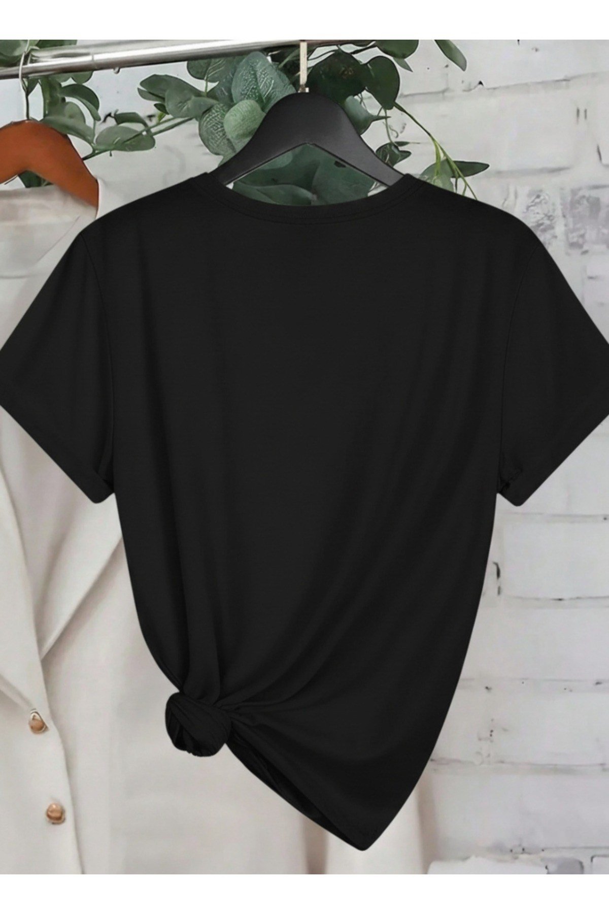 Unisex Cherry Kiraz Tasarımlı Basic Bisiklet Yaka Regular T-shirt %100 Pamuk