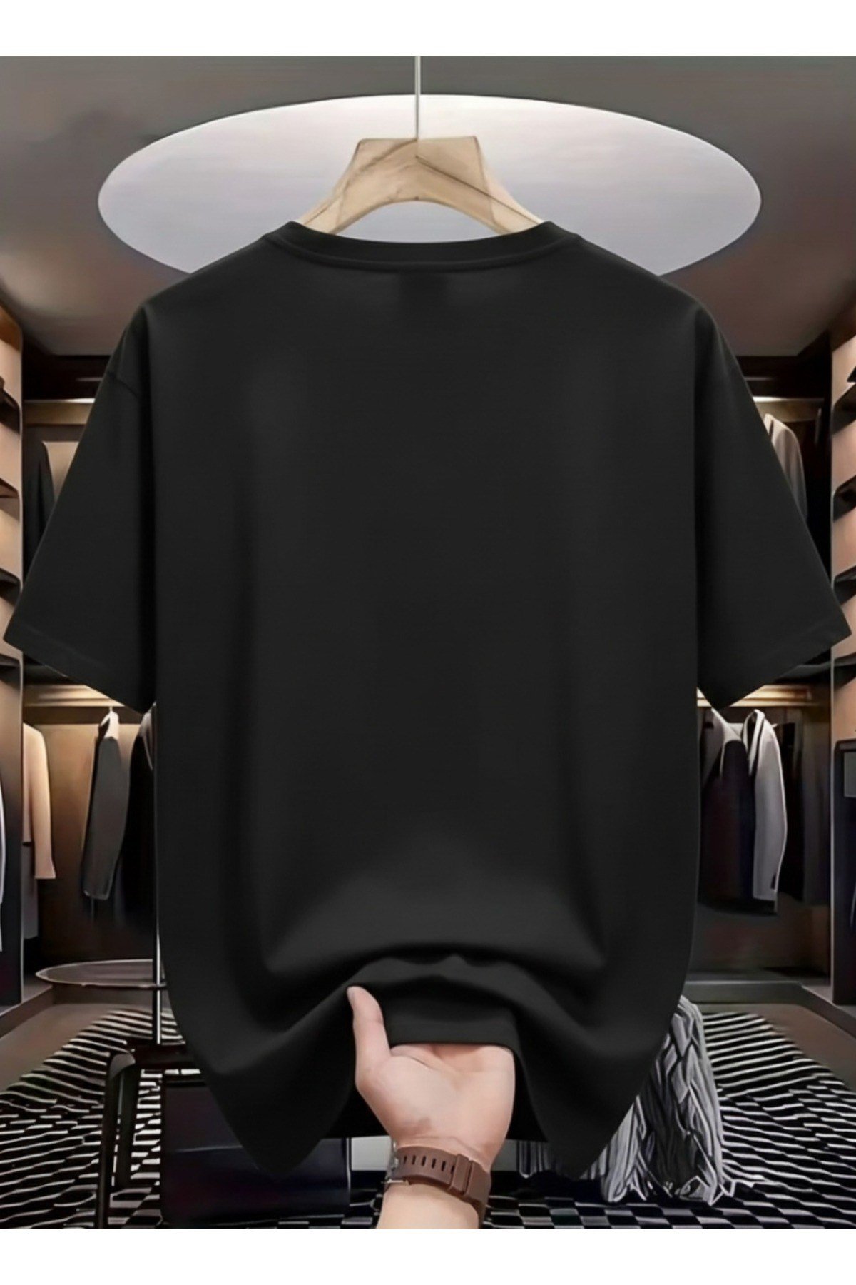 Unisex Dağ Tasarım Basic Bisiklet Yaka Regular T-shirt %100 Pamuk