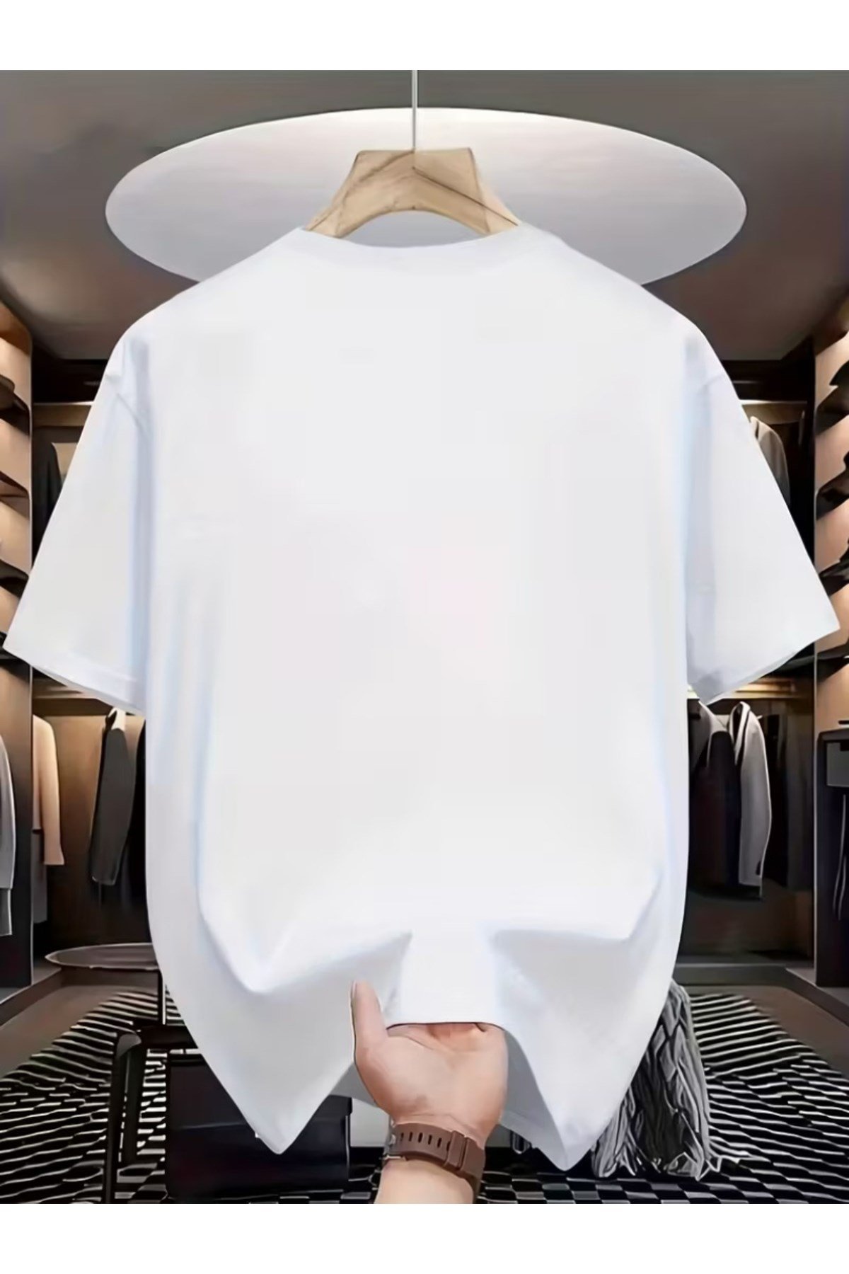 Unisex Dağ Tasarım Basic Bisiklet Yaka Regular T-shirt %100 Pamuk
