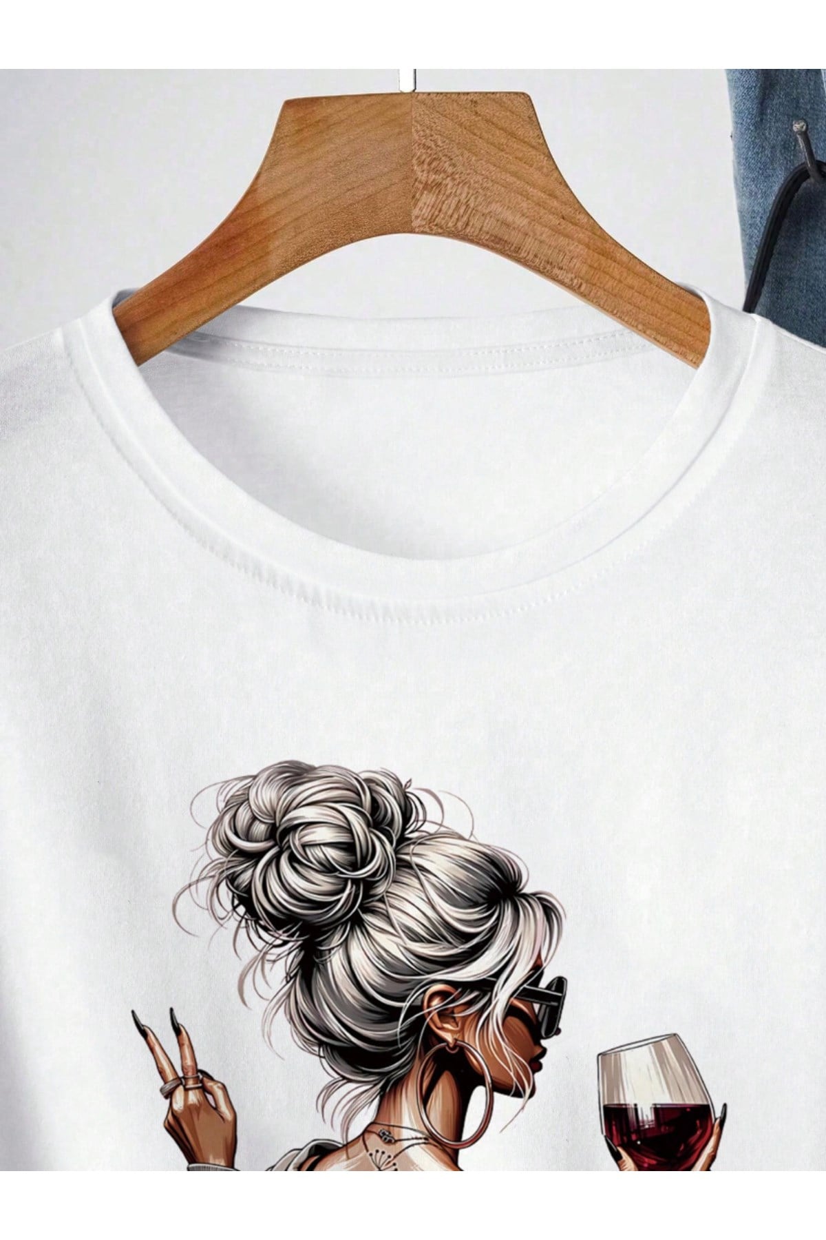 Unisex Just Breathe Baskılı Basic Bisiklet Yaka Regular T-shirt %100 Pamuk