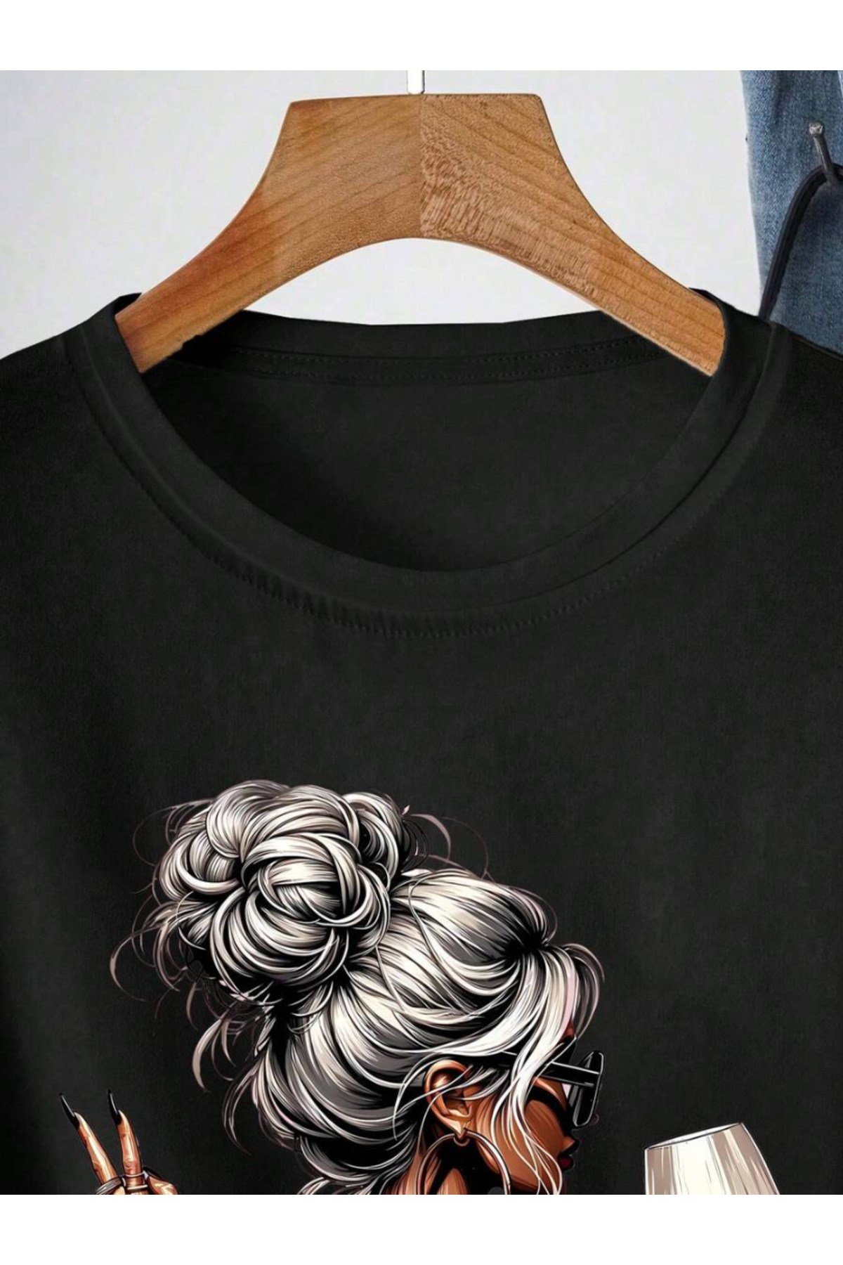 Unisex Just Breathe Baskılı Basic Bisiklet Yaka Regular T-shirt %100 Pamuk