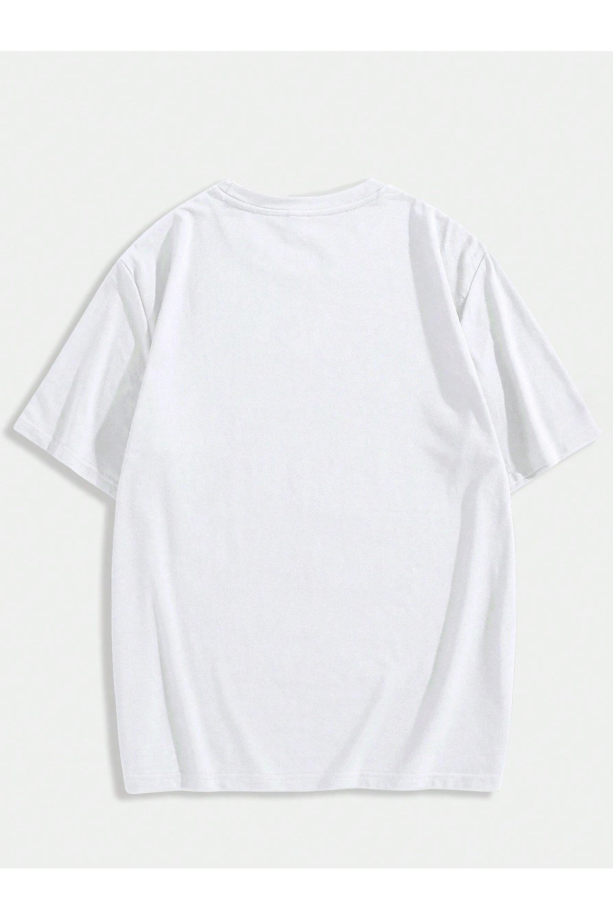 Unisex Los Angeles Baskılı Basic Bisiklet Yaka Regular T-shirt %100 Pamuk