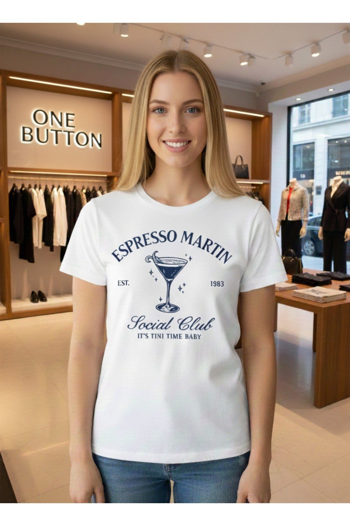 Unisex Özel Tasarım Detay Baskılı Basic Bisiklet Yaka Regular T-shirt %100 Pamuk