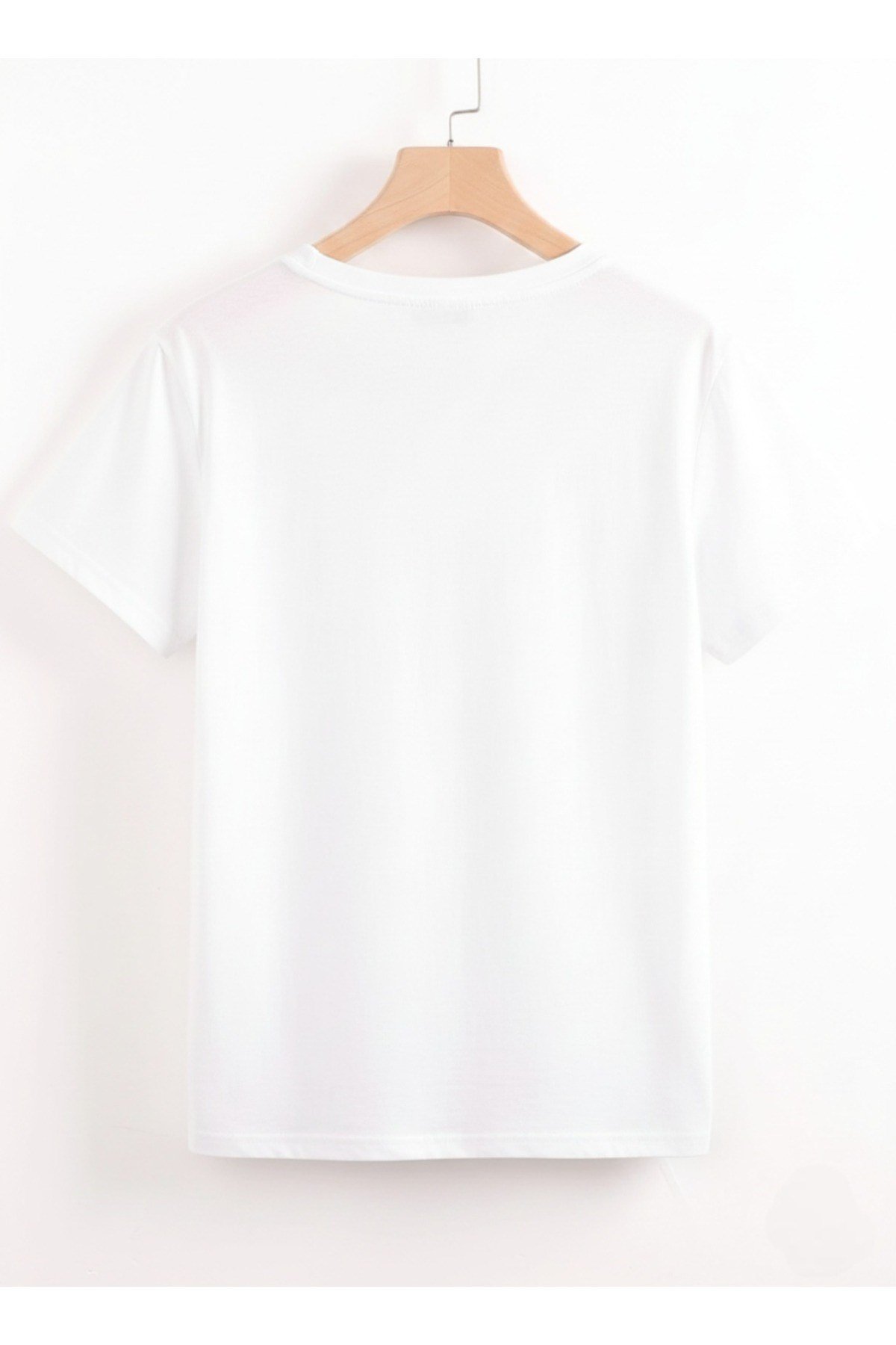 Unisex Sevimli Maymun Tasarımlı Basic Bisiklet Yaka Regular T-shirt %100 Pamuk