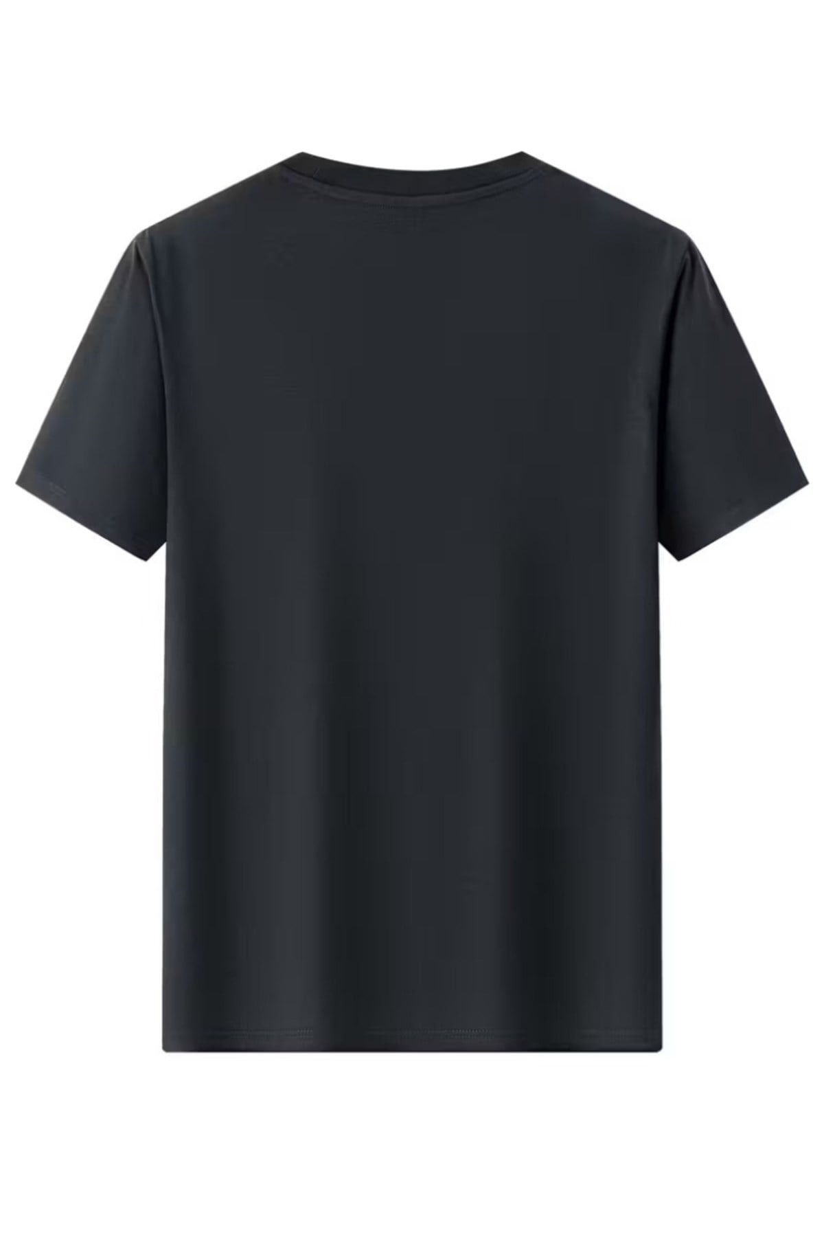 Unisex Yatay Çizgi Tasarım Basic Bisiklet Yaka Regular T-shirt