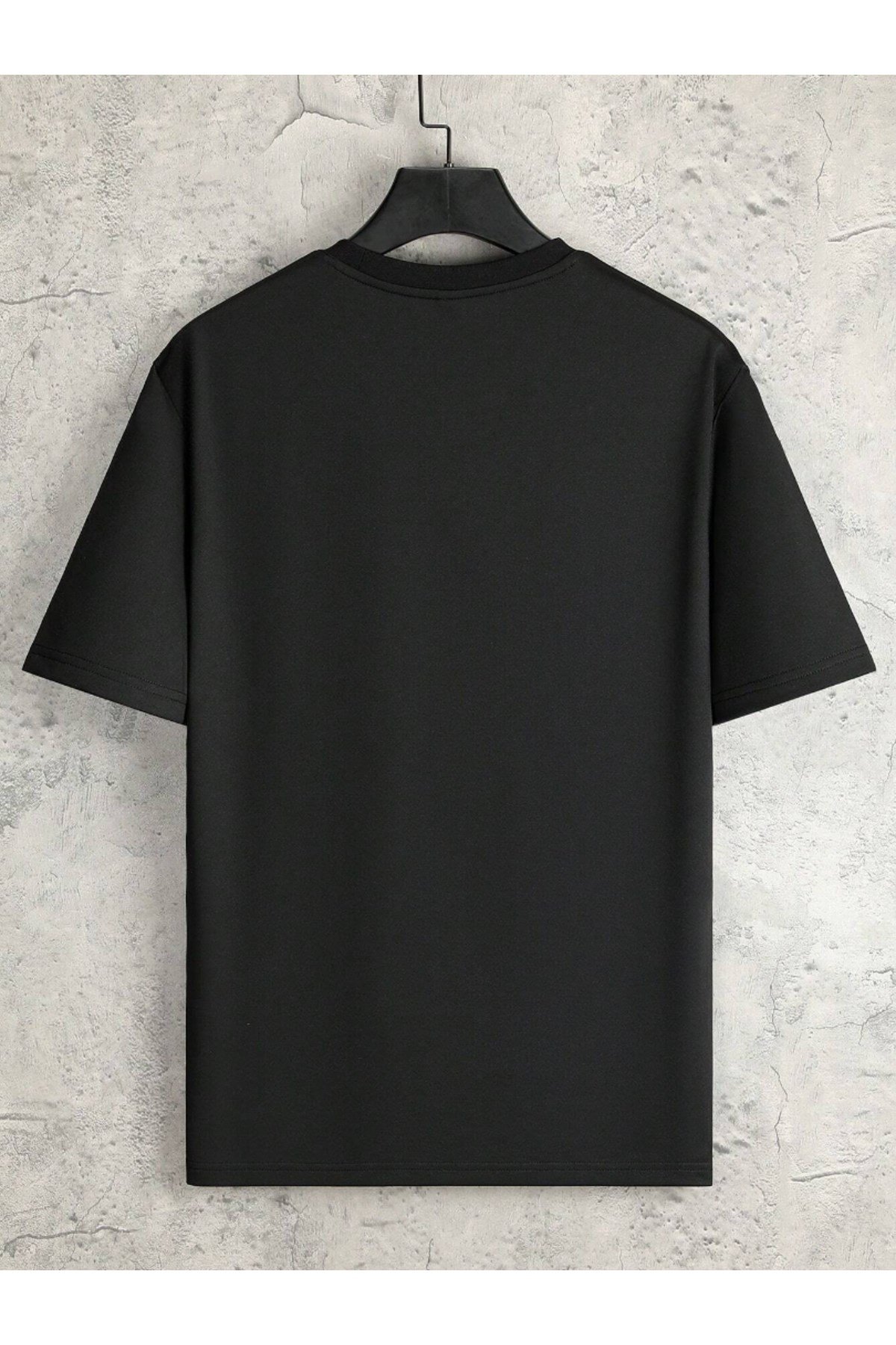 Unisex Yaz Mektup Tasarımlı Basic Bisiklet Yaka Regular T-shirt %100 Pamuk