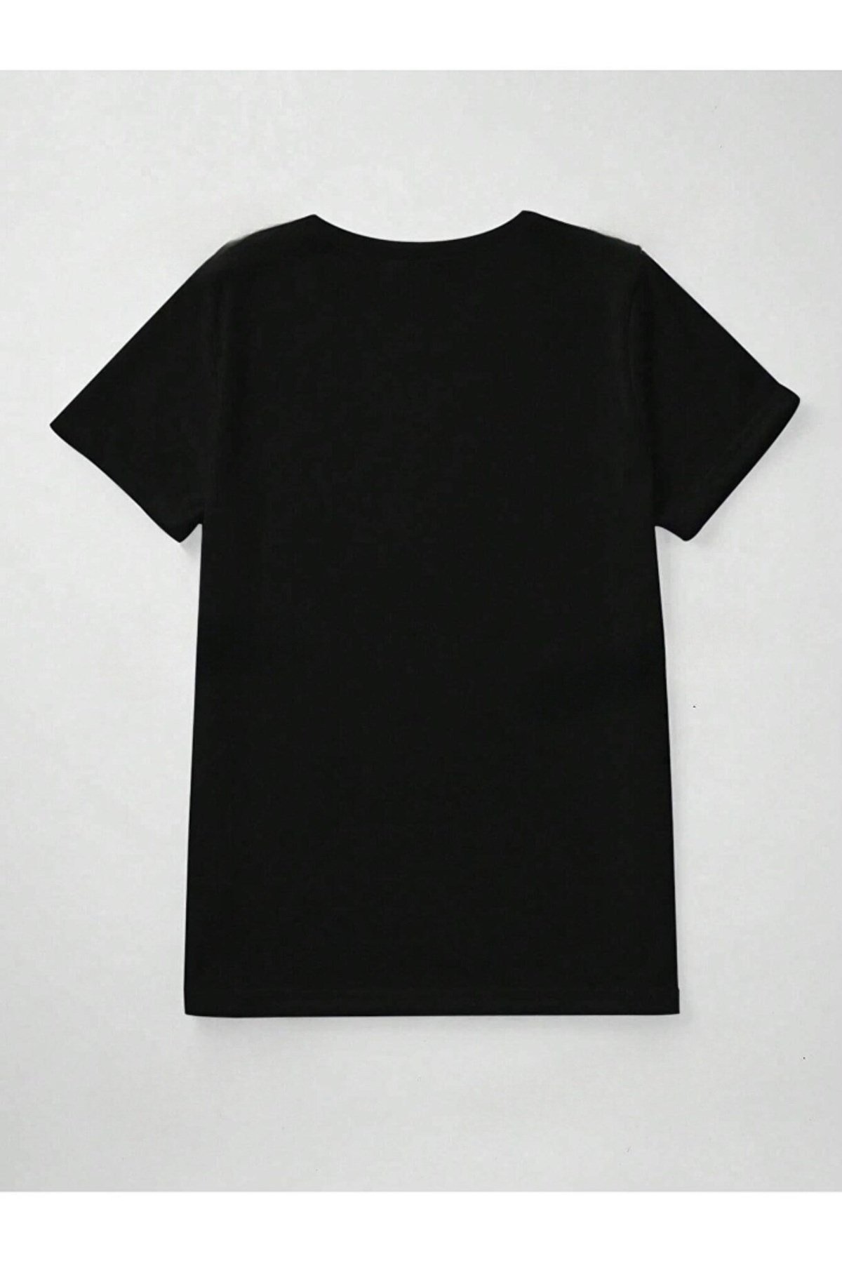 Unisex Yılbaşı Sevimli Geyik Ve Noel Baba Özel Tasarım Basic Bisiklet Yaka Regular Noel T-shirt