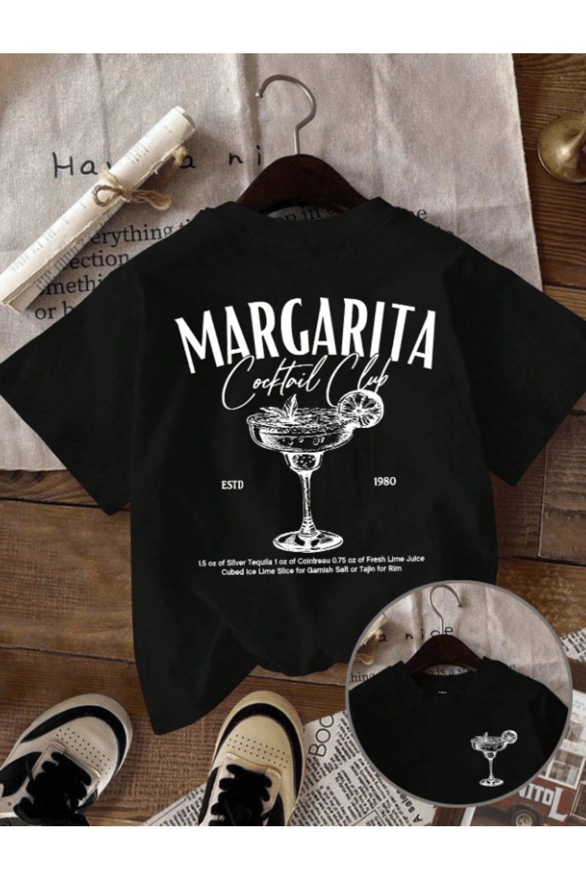 Yaz Tema Baskılı Premium Oversize T-shirt