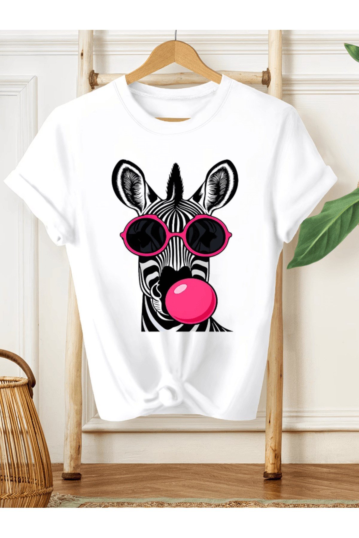 Zebra Detay Baskılı Premium Oversize T-shirt