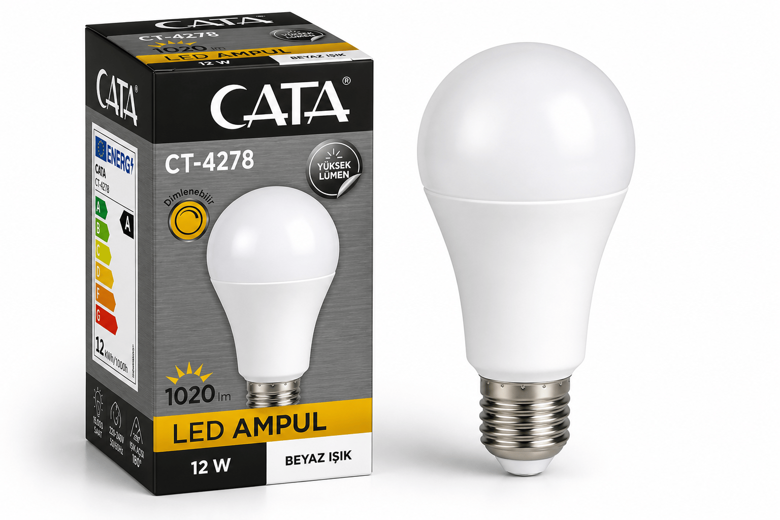 Cata CT-4278 Dimmerli LED Ampul 12W E27