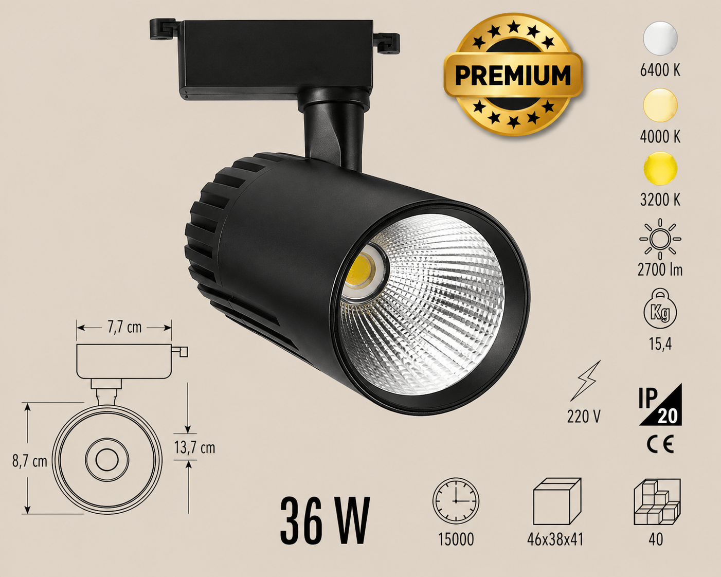 CATA CT-5315 Venus Ray Spot 36W