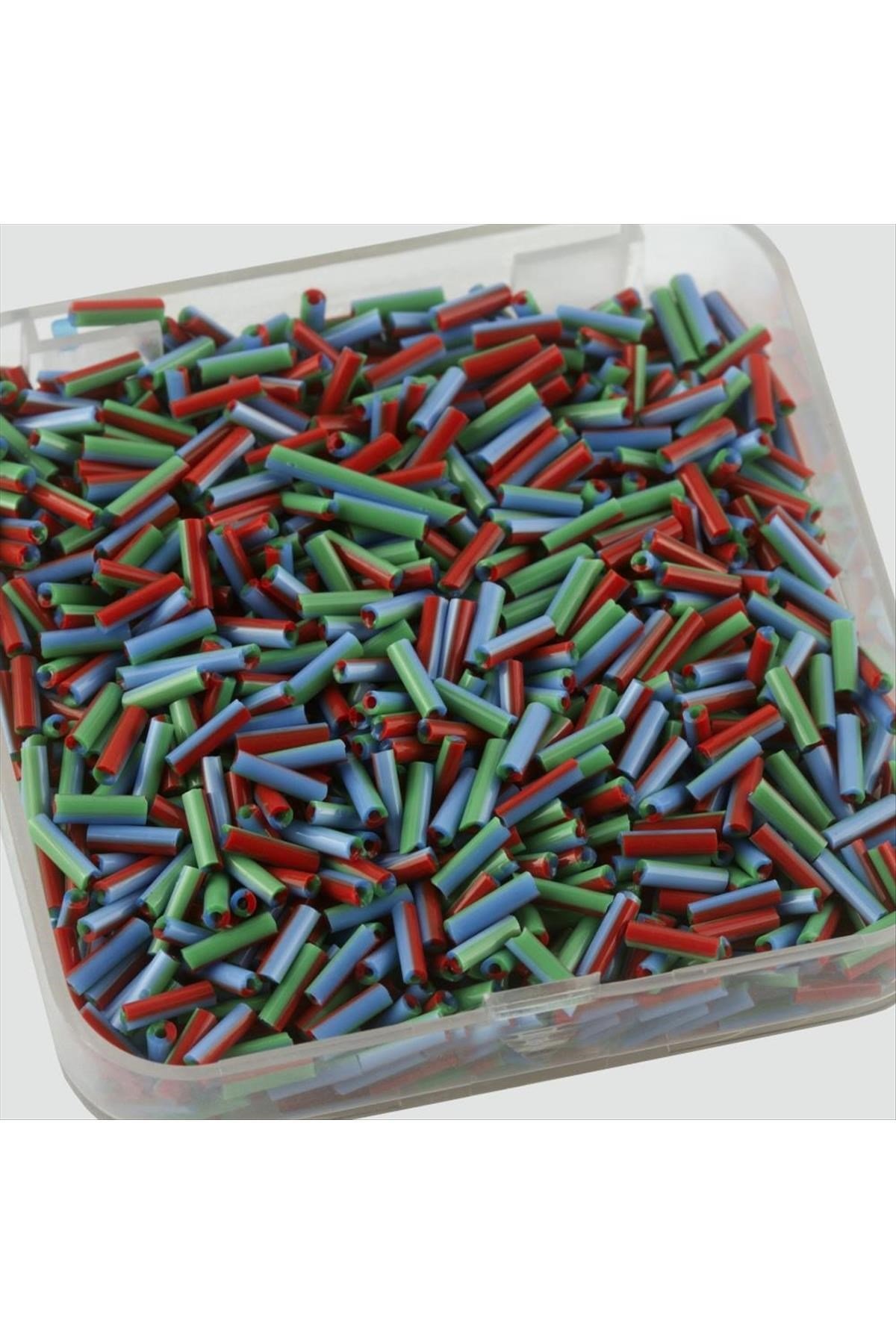 0,2*0,8 mm Silindir Figürlü Kum Boncuk 80 Gram