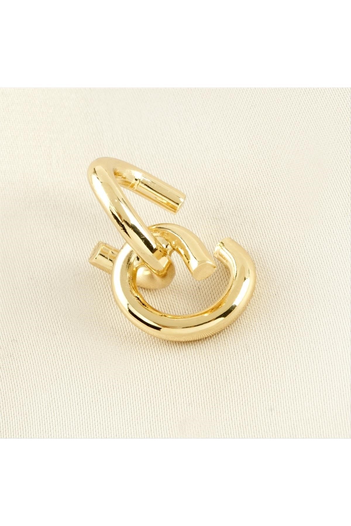 1 Adet Zincir Şekilli Trend Kıkırdak Küpe