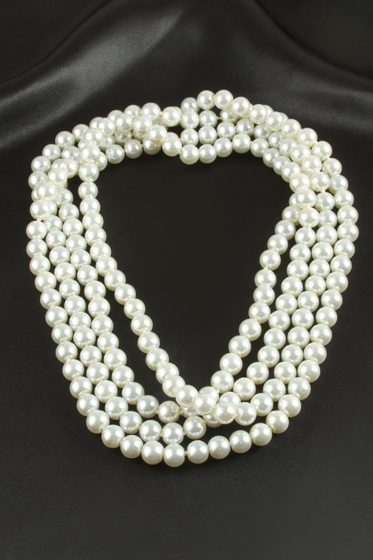 10 mm İnci Kolye 90 cm