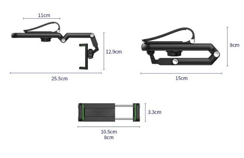1080° Dönebilen Çok Fonksiyonlu Telefon Tutucu