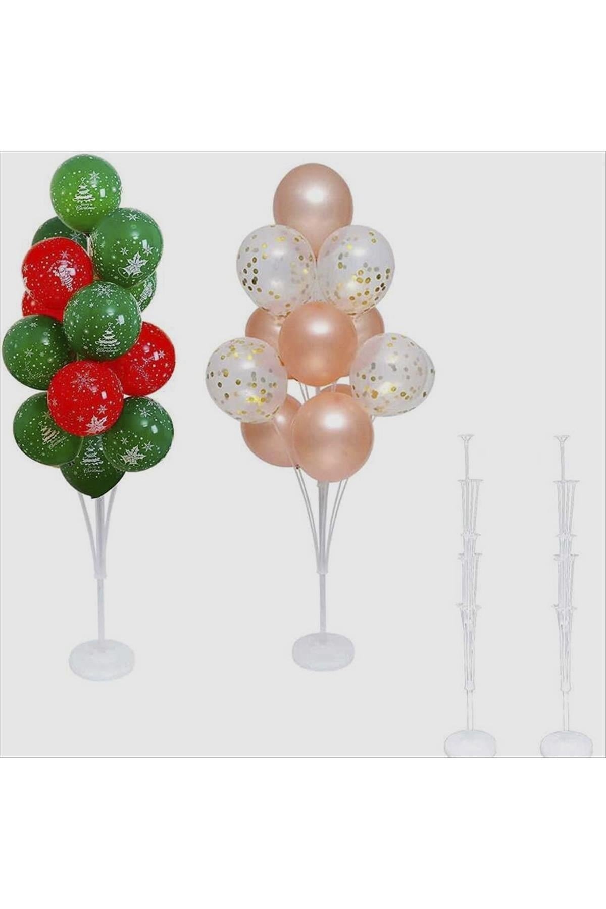 13 Adet Şeffaf Balon Standı 140 cm