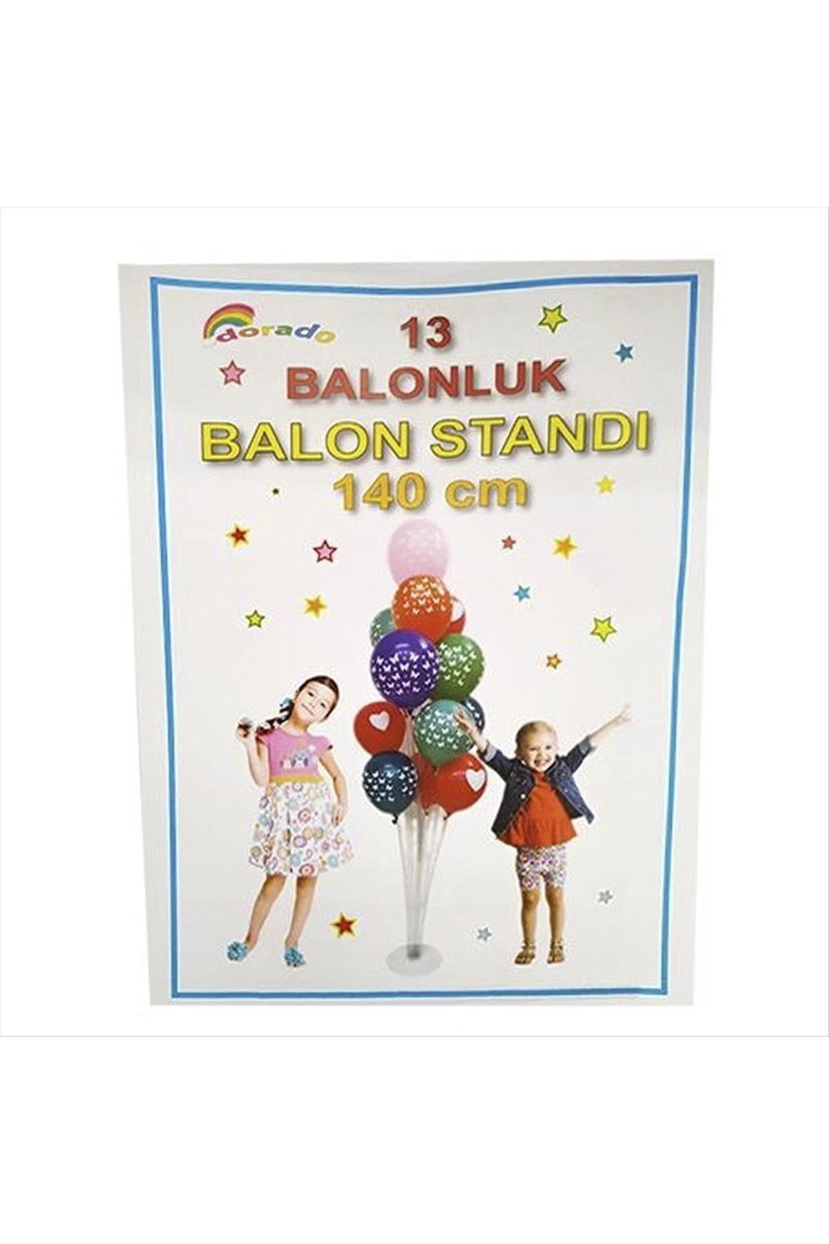 13 Adet Şeffaf Balon Standı 140 cm