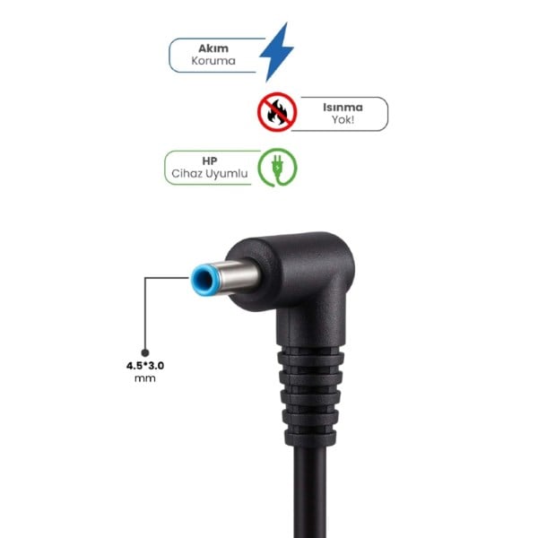 19.5V 4.62A 4.5 * 3.0mm 90W HP İçin Laptop Adaptör