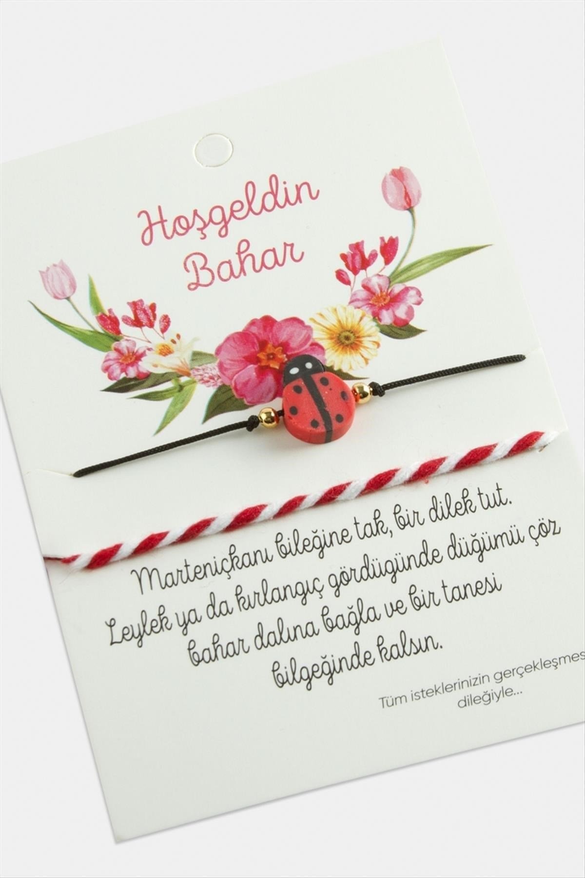 2 Adet Uğur BöceğiMarteniçka Bileklik