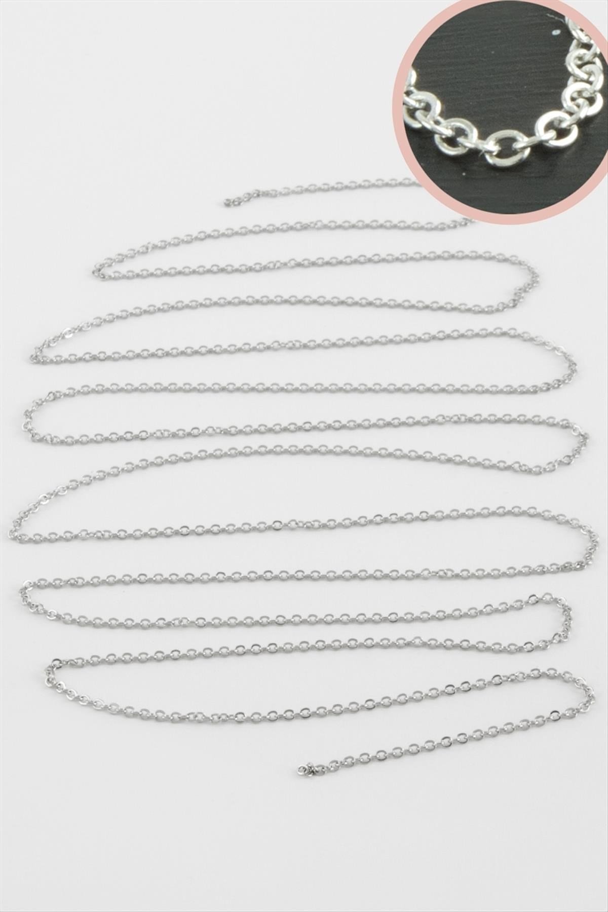 2 mm Ters Düz Zincir 1 metre