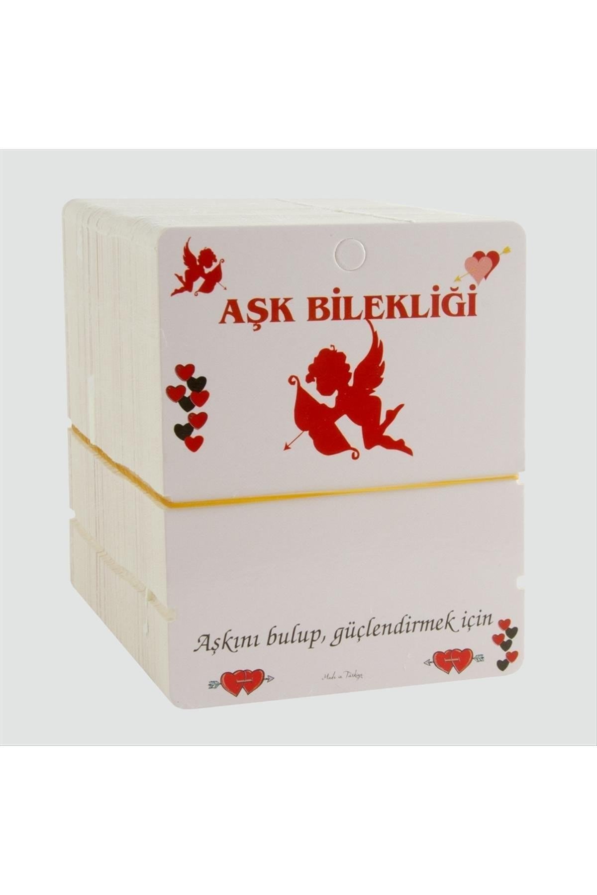 2'li Aşk Bilekliği Yazılı Bileklik Kartı 200 Adet