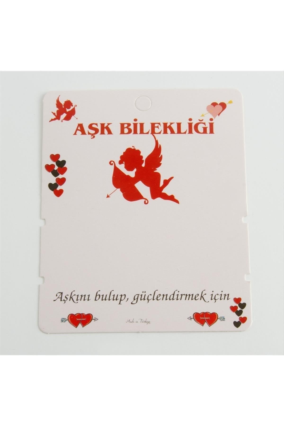 2'li Aşk Bilekliği Yazılı Bileklik Kartı 200 Adet