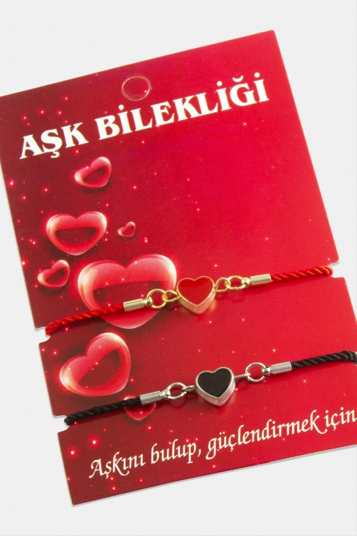 2'li Kalp Aşk Bilekliği
