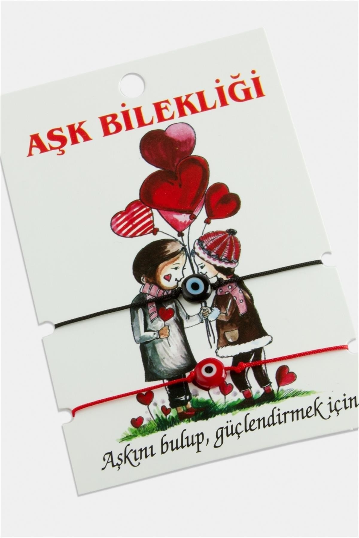 2'li Nazar İp Bileklik (Sevgililer Günü Bileklik)